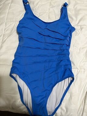 Calvin Klein Royal Blue One-Piece Swimsuit